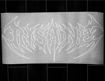 Insane Logo Rear Window Banner