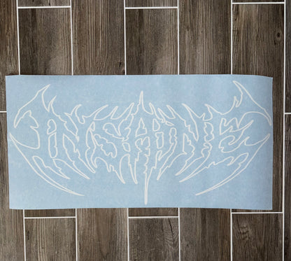 Insane Logo Rear Window Banner