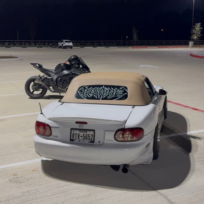Insane Logo Rear Window Banner