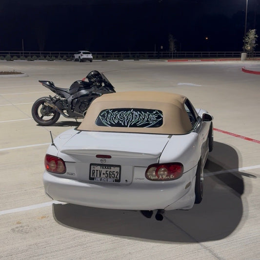 Insane Logo Rear Window Banner