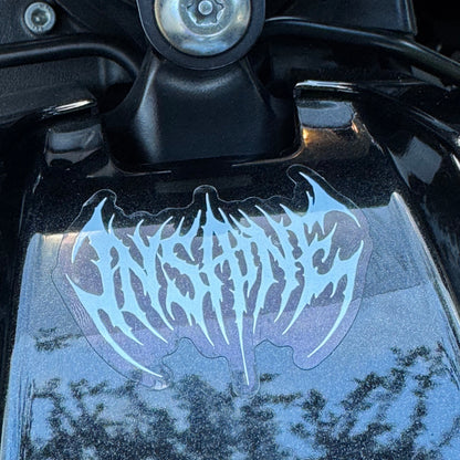 White INSANE Die-Cut Vinyl Sticker